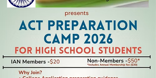 IAN\u2019s ACT Preparation Camp 2026