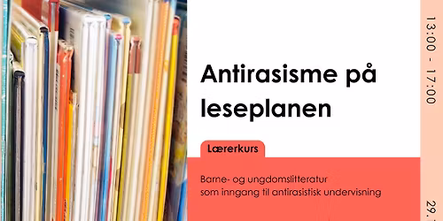 L\u00e6rerkurs: Antirasisme p\u00e5 leseplanen