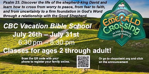 CBC Pulaski VBS - Emerald Crossing
