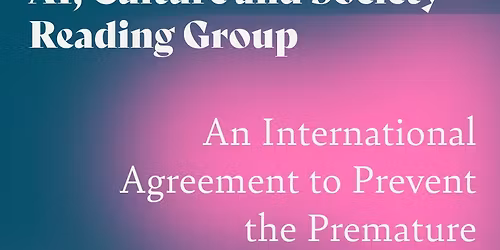 AI Culture & Society reading group