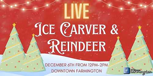 Live Ice Carver & Reindeer