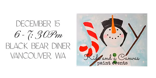 Kids and a Canvas Paint Night - JOYful Snowman