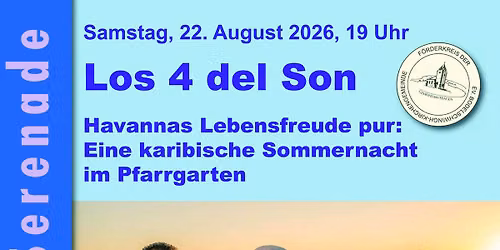 Eine karibische Sommernacht im Pfarrgarten