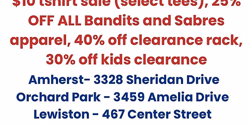 TOTALLY BUFFALO SUPER SATURDAY SALE!