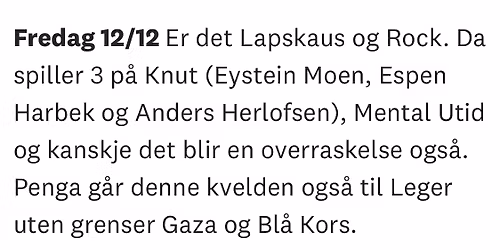 Lapskaus og Rock 🎸 