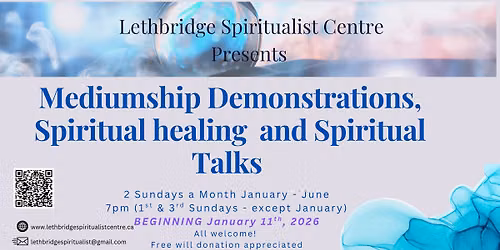 Sunday Mediumship Demonstration and Spiritual Talks 