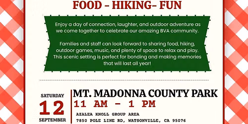 BVA Picnic in the Redwoods \/ Picnic de la BVA entre las secuoyas
