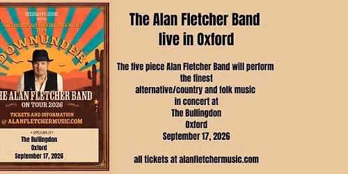 The Alan Fletcher Band Live in Oxford