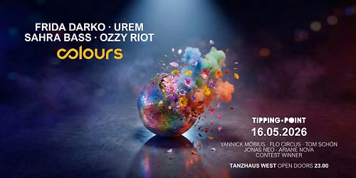 COLOURS with Frida Darko, Sahra Bass, Urem, Ozzy Riot and more