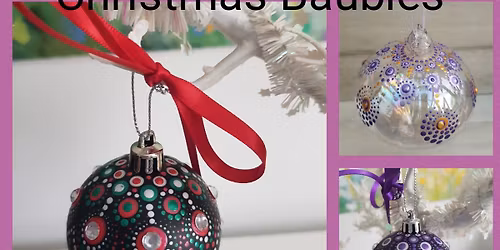 Mandala Dotted Xmas Baubles Workshop  \u00a335 at Belfairs Discovery Centre