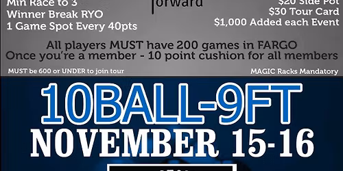 Stop #10 600 & Under Amateur Tour @ Bull Shooters