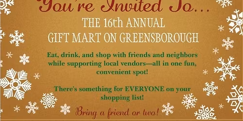 16th Annual Gift Mart on Greensborough