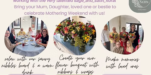 Mother's Day fresh flower bouquet workshop