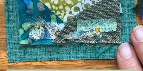 Holiday Art Club: Collages and Sharpie Pictures on Fabric