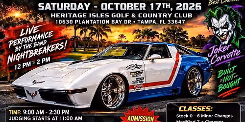 NB Live at Heritage Isles - Corvettes on the Course \u26f3\ufe0f