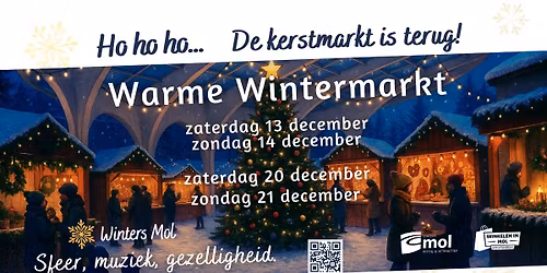 Weer een kerstmarkt in Mol: Warme Wintermarkt