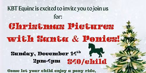 Christmas pictures with Santa and the Ponies!