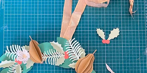 Partridge in a Pear Tree Papercraft Wreath Workshop for Adults