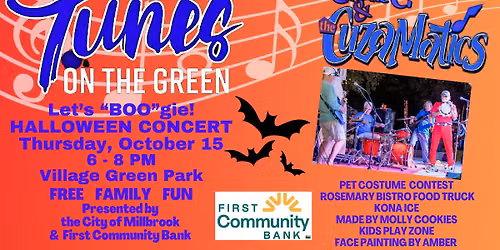 MILLBROOK'S TUNES ON THE GREEN FREE COMMUNITY CONCERT FEATURING CHARLIE C AND THE CUZAMATICS