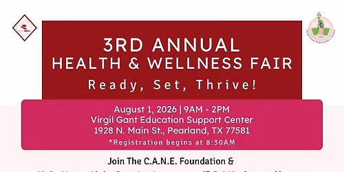C.A.N.E. Foundation & The Psi Mu Omega Chapter of Alpha Kappa Alpha Sorority, Inc.\u00ae Health Fair