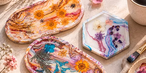Bloom! Coasters with Dried Flowers