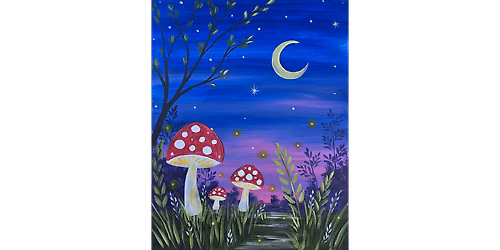 Moonlit Mushrooms - Paint and Sip in Phoenix | Classpop!\u2122