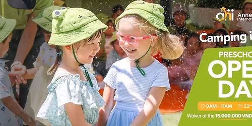 AHI PRESCHOOL OPEN DAY - CAMPING IN THE CITY 