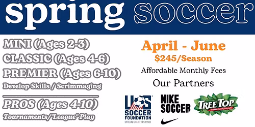 4S Ranch Soccer Shots Spring Season (Ages 2-8)