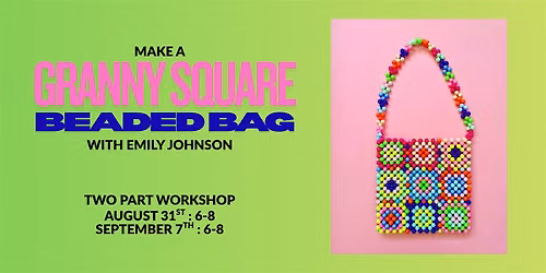 Granny Square Beaded Bag [2 part workshop]