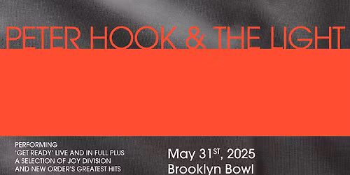 Peter Hook and The Light at Brooklyn Paramount