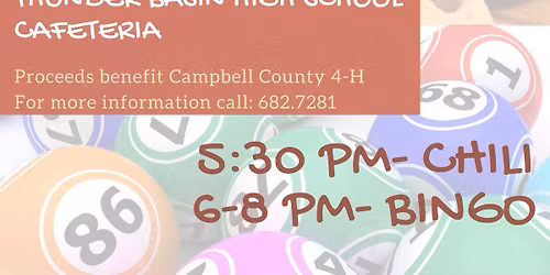 4-H Chili Bingo Fundraiser