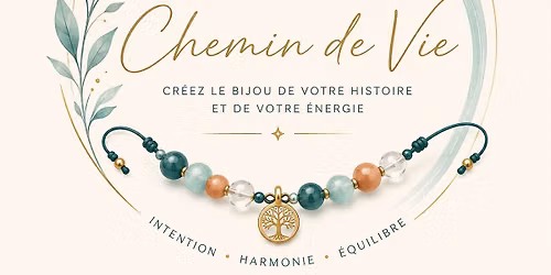 Cr\u00e9ation de votre bracelet Chemin de Vie