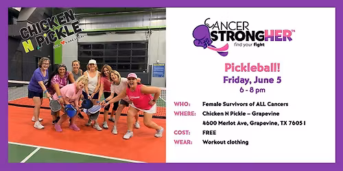 Cancer StrongHER Pickleball \u2014 June 5, 2026