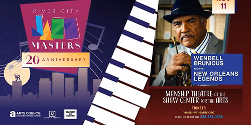 River City Jazz Masters 20th Anniversary: Wendell Brunious and the New Orleans Legends