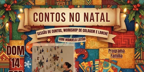 CONTOS NO NATAL - Contos, workshop de colagens e Lanche infantil
