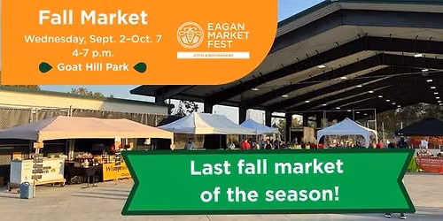 Last Fall Market Fest at Goat Hill Park- October 7
