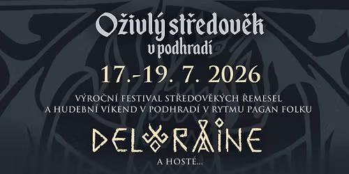 O\u017eivl\u00fd st\u0159edov\u011bk zve na Pagan Folk hudebn\u00ed v\u00edkend v podhrad\u00ed