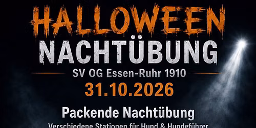 Halloween Nacht\u00fcbung 