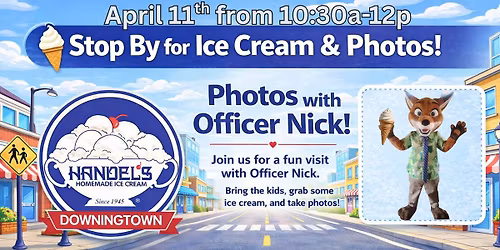 Officer Nick from Zootopia at Handel's in Downingtown!!