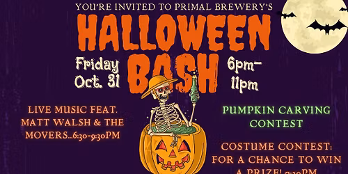 Halloween Bash at Primal Belmont!