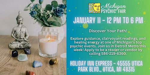 Michigan Psychic at the Holiday Inn in Utica, MI