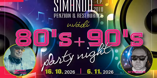 Disco p\u00e1rty 80\/90's na \u0160imand\u011b