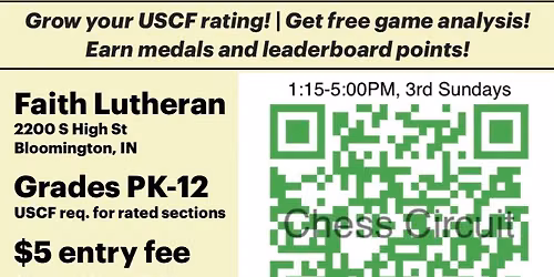 Hoosier Chess Circuit - Third Sunday Every Month