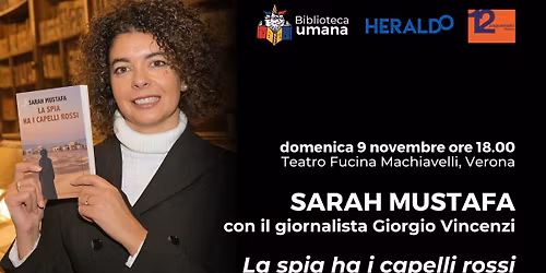 Sarah Mustafa presenta il libro La spia ha i capelli rossi