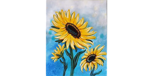Three Sunflowers - Paint and Sip in Chicago | Classpop!\u2122