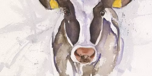 Sip and Paint: Watercolor Cow