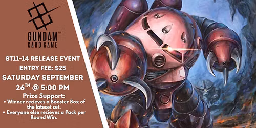 GUNDAM CARD GAME ST11\u201314 Release Event