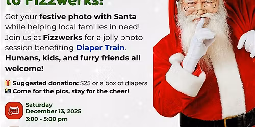 Photos with Santa benefiting Diaper Train