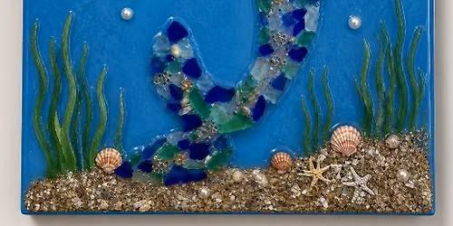 Crushed Glass Mermaid Canvas