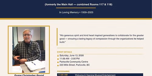 Duane Round Community Room Dedication